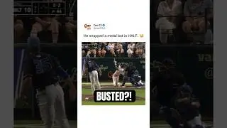 metal bat SNAPPED.. 😳