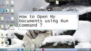 How to open my documents using run command