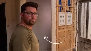 Silently Plastering a Small Room - No Talk Just Work