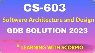 CS603 GDB solution Spring 2023| cs603 GDB spring 2023| cs603 GDB Solution|cs603 GDB  solution 2023