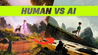 Recreating AI generated image in 3D (Cinema 4D, Octane Render)