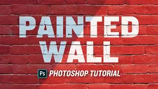 Painted Wall Text effect - Photoshop Tutorial