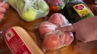 Купили продукты) Показываем гриль