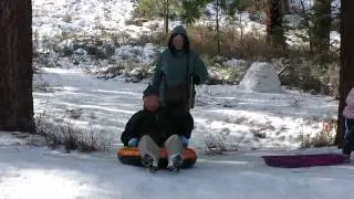 Dad sledding at Reno, December 2013