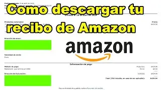 Como obtener el Recibo de compra de Amazon
