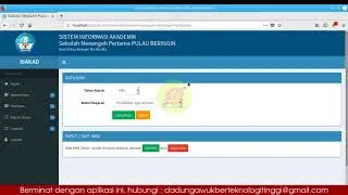 Demo Aplikasi Sistem Akademik (SIAKAD) Sekolah Berbasis Web