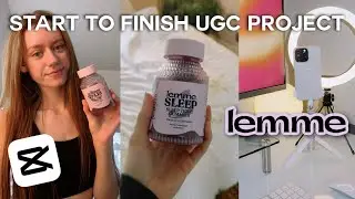 START-TO-FINISH UGC PROJECT with Lemme ✨💜🌙 | how i film tiktok videos, scriptwriting, portfolio