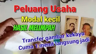 Transfer foto menggunakan kertas belakang sticker