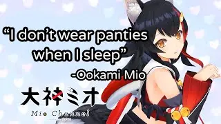 I don't wear panties when I sleep - Ookami Mio