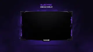 Animated Webcam Overlay Template 2022 || Electric Webcam Overlay Template