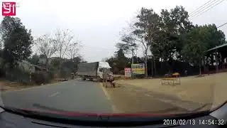 Fails 2018   Motorcycle Crashes Head on Into Truck
