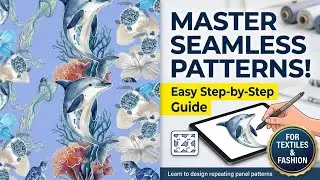 How to Make an Easy Seamless panel  Pattern in Procreate in under 8 Minutes