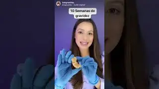 Bebê dentro da barriga com 5 semanas do tamanho de um grão de arroz ❤️