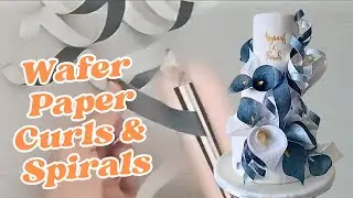 Wafer Paper Curls and Spirals
