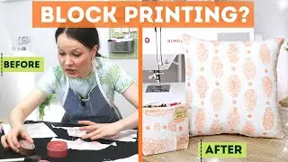 I tried block printing for the first time and this is what I made!