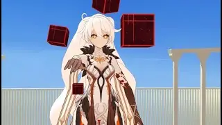 [MMDGenshin Impact] StupidAether (Lumine, Aether, Paimon/Unknown God)