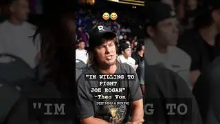 Theo Von at UFC 300 Willing to fight Joe Rogan 😂 #ufc