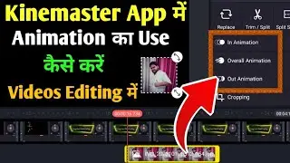 how to use overall animation in kinemaster | how to use in animation and out animation in kinemaster