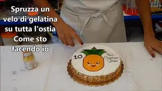 Come mettere la cialda in ostia sulla torta!