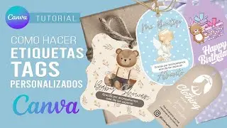🏷✨How to make TAGS or CUSTOM LABELS with CANVA