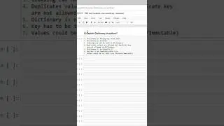 2.79 Explain dictionary in python? 