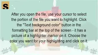 How do you highlight text in Google Docs
