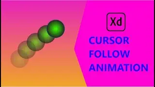 Cursor follow animation in Adobe Xd Tutorial !!Anima plugin!!