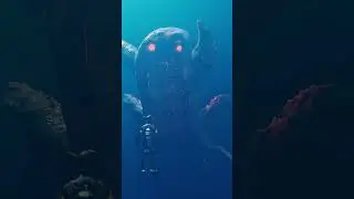 Giant creature under the ocean  #shorts  #creature #thalassophobia