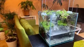 Making a mysterious waterfall with a mist maker