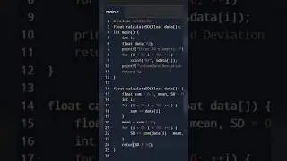 c program to check standard deviation|@codermustaque #shorts #code #programming #coding #viral