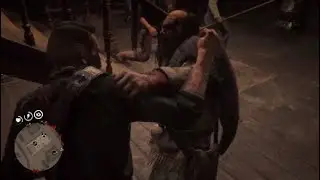 Red Dead redemption 2 Bar Fight with racoon man