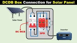 dcdb box connection for solar panel | dcdb connection diagram 