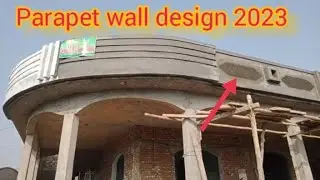 Parapet wall design in plaster ll beautiful design of parapet wall.#parapetwalldesign #plasterdesign