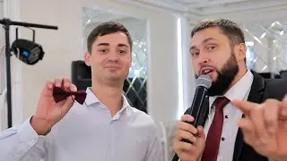 Свадебная бабочка жениха вместо подвязки невесты. Свадьба Петра и Кристины