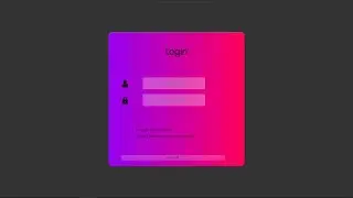 Animated 3D Login Form using CSS & JavaScript (2021) | Colored Glassmorphism Login Form