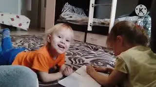 Влог. Потерялся Барсик. Рисуем с детками.