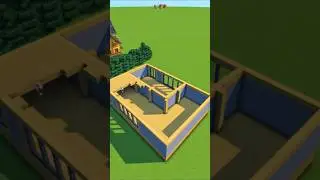 Building a Large Wooden Villa #shorts