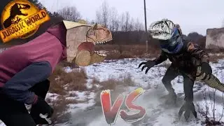 GIGANOTHOSAURUS VS TYRANOSAURUS REX 2 JURASSIC WORLD DOMINION Dima zhe