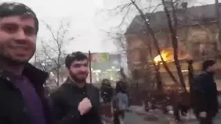 Нападение на активистов. Площадь Рогожской Заставы. Рейд по незаконной парковке памятник В.И. Ленина