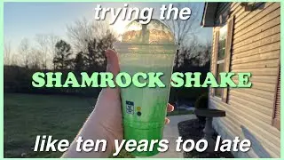 trying the shamrock shake (like ten years too late)