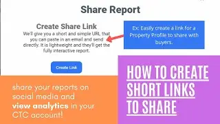 Tutorial: How to Make a Link to Share Your Reports