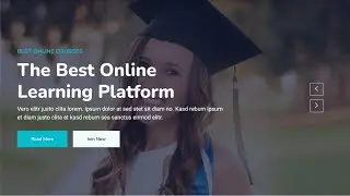 Build A Online Education Website using HTML CSS Bootstrap || Elearning Website #elearning