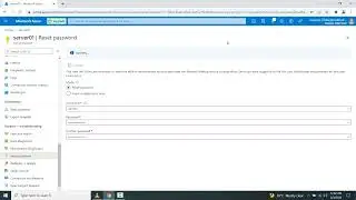 how to Reset the password in Virtual Machine on Microsoft Azure