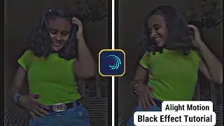 Alight Motion Black Effect New TikTok Trend Video Editing Tutorial