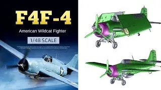 TEST BUILD NEW TOOL ACADEMY F4F-4 WILDCAT 