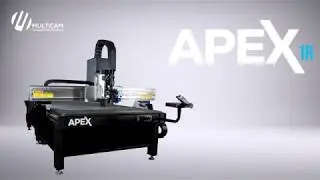 MultiCam Apex1R CNC Router Cutting Acrylic