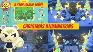 Christmas Illuminations 5 Star Island Tour in Animal Crossing New Horizons + Dream Address