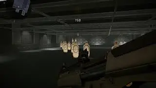 Warface shooting range with a shotgun