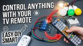 Control Lights with TV Remote Using Arduino Uno, 4-Channel Relay, and IR Receiver | Home Automation