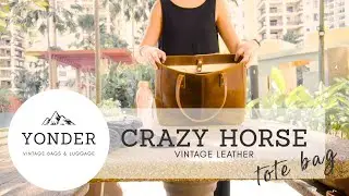 Crazy Horse Leather Tote Bag | Yonder Bags